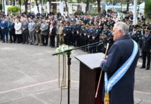 Jaldo encabezó el acto central por un nuevo aniversario del nacimiento de Alberdi