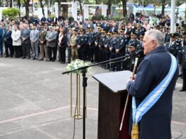 Jaldo encabezó el acto central por un nuevo aniversario del nacimiento de Alberdi
