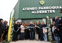 Jaldo inauguró la remodelación del Club Ateneo Parroquial Alderetes