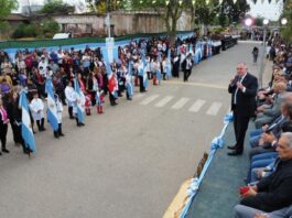 Jaldo encabezó los actos por el 180° aniversario de Taco Ralo