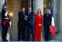 Javier Milei se reunió con Emmanuel Macron en el Palacio Elíseo