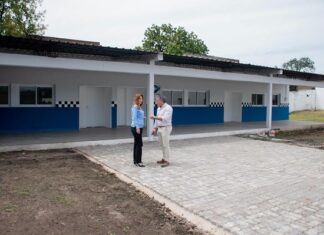 Las Talitas: avanzan la construcción del nuevo destacamento policial en Barrio Galicia